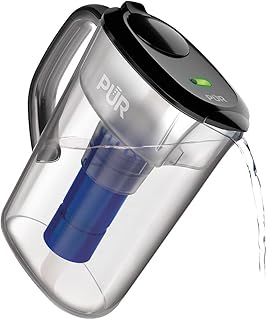 Carafe à eau pur plus avec système de purification, 7 tasses, couleur fumée
