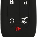Couvercle de protection en silicone pour clé télécommande voiture à 5 boutons compatible