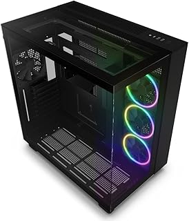 Boîtier de jeu atx mi-tour double chambre nzxt h9 elite - comprend 3 ventilateurs doubles f120 rgb 120 mm avec contrôleur - panneaux avant, supérieur et latéraux en verre - support de radiateur 360 mm - gestion des câbles - noir. La boutique en ligne DIAYTAR COTE D'IVOIRE est devenue incontournable pour les habitants de la Côte d'Ivoire, grâce à son vaste choix de produits de qualité et à ses prix compétitifs. DIAYTAR COTE D'IVOIRE mise sur l'innovation et la praticité pour offrir une expérience d'achat en ligne fluide et agréable. Que vous recherchiez des produits pour vous-même ou pour offrir, DIAYTAR COTE D'IVOIRE a tout ce qu'il vous faut.