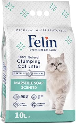 Litière agglomérante pour chat felin 100% bentonite naturelle, agglomérante à 99,5% sans poussière, toujours fraîche, respectueuse des animaux, luttant contre les odeurs au savon de marseille parfumé (10 l). Grâce à son système de paiement sécurisé et à ses options de livraison rapides, DIAYTAR COTE D'IVOIRE offre une expérience d'achat en ligne sans contrainte. Les clients peuvent naviguer facilement à travers les différentes catégories de produits, lire les avis d'autres clients et profiter d'un service client réactif. C'est la destination idéale pour faire du shopping en ligne en toute confiance.