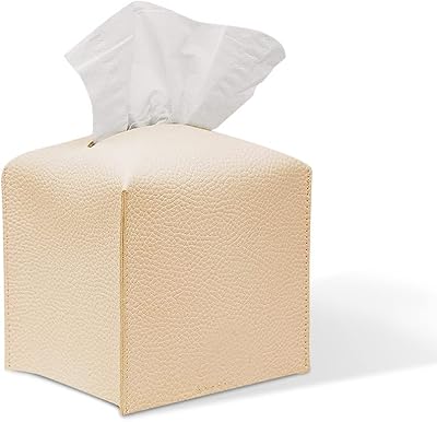 Support de couvercle de boîte à mouchoirs en cuir ioteo, boîte à mouchoirs