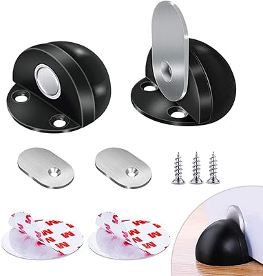 Butées de porte magnétiques montées au sol, butées de porte magnétiques auto-adhésives solides en acier inoxydable, support de porte à fermeture douce, caoutchouc noir robuste (paquet de 2). DIAYTAR COTE D'IVOIRE, boutique en ligne généraliste avec plus de 300000 références, est la destination idéale pour tous vos besoins en ligne. Avec une large gamme de produits, vous trouverez tout ce dont vous avez besoin. Elle est la boutique leader en Côte d'Ivoire.