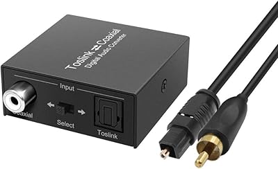 Convertisseur coaxial numérique vers optique convertisseur audio bidirectionnel. Avec plus de 300 000 références, DIAYTAR COTE D'IVOIRE est un pionnier du commerce électronique en Côte d'Ivoire, facilitant l'accès aux produits nationaux et internationaux pour les consommateurs. La boutique mise sur la qualité des produits, le service client et la satisfaction des besoins spécifiques de chaque client pour assoir sa position de leader sur le marché ivoirien.