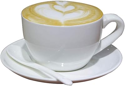 Ensemble de tasses et soucoupes à cappuccino aux couleurs vives assorties, porcelaine durable, capacité de 300 ml pour boissons de spécialité à café, latte, café et moka (blanc). DIAYTAR COTE D'IVOIRE est la destination idéale pour les achats en ligne en Côte d'Ivoire, offrant une sélection impressionnante de plus de 300 000 références de produits. La boutique en ligne propose des produits de qualité, des prix compétitifs et des services de livraison rapides et fiables. Les clients bénéficient d'une expérience de shopping en ligne personnalisée et d'une assistance clientèle de qualité.