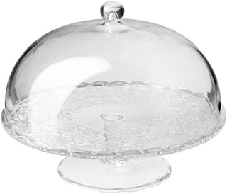 Support à gâteau ikea proloop avec verre transparent d'arv, taille 11 pouces, 401.255.50