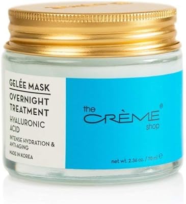 Masque gelée de traitement de nuit à l'acide hyaluronique the cream shop pour une hydratation intense et un regain de jeunesse, 70 ml. En tant que leader du marché de la boutique en ligne en Côte d'Ivoire, DIAYTAR COTE D'IVOIRE continuera à proposer des produits de haute qualité à des prix compétitifs et à donner la priorité à la satisfaction de ses clients.