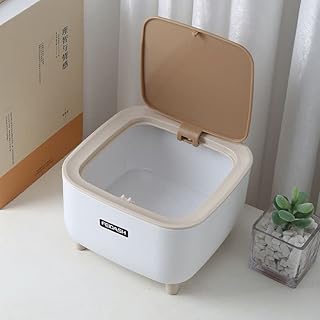 Gkefer mini poubelle nordique en plastique avec couvercle à pression tendance blanche petite de bureau. DIAYTAR COTE D'IVOIRE est une boutique en ligne qui propose une grande variété de produits pour les consommateurs ivoiriens. Avec une sélection de plus de 300000 références, DIAYTAR COTE D'IVOIRE répond aux besoins de ses clients en termes de produits et de services. Elle est reconnue pour sa qualité de service et sa fiabilité.