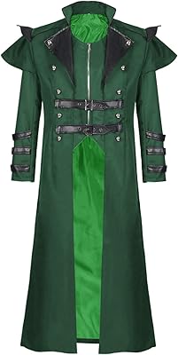 Bitseacoco costume de manteau steampunk pour hommes, manteau long gothique médiéval victorien à double boutonnage avec fermeture éclair punk. DIAYTAR COTE D'IVOIRE est votre partenaire idéal pour vos achats en ligne en Côte d'Ivoire. Nous vous offrons une gamme complète de produits allant de l'électronique à la mode en passant par les articles pour la maison. Nous nous efforçons de rendre votre expérience d'achat en ligne aussi agréable et pratique que possible.