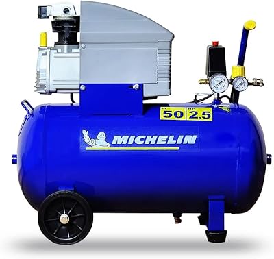 Compresseur d'air michelin | entraînement direct | réservoir 50l | pression 10 bars