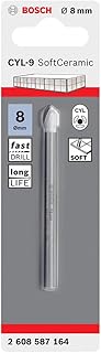 Forets pour carreaux de céramique bosch cyl-9 8 x 80 mm 2608587164, argent