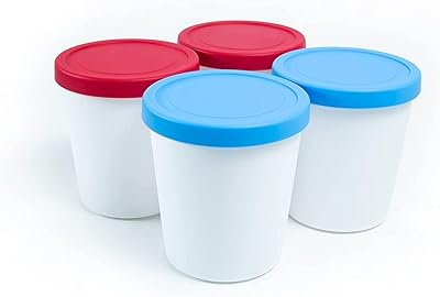 Récipients à crème glacée sewonder system avec couvercle hermétique en silicone paquet