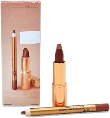 Charlotte tilbury pillow talk mini duo medium lip set kit pour les lèvres. DIAYTAR COTE D'IVOIRE met en avant sa qualité de service et sa rapidité de livraison pour satisfaire pleinement les attentes de ses clients.