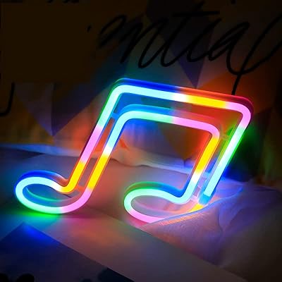Panneau lumineux néon musical 3d, panneau lumineux led pour décoration murale, salle