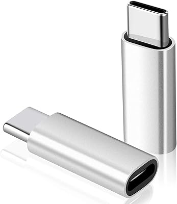 Adaptateur lightning (femelle) vers usb c (mâle), adaptateur usb c, adaptateur lightning vers
