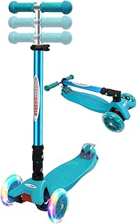 Scooter pliable pour enfants chroma wheels avec 4 hauteurs réglables, limite de poids de 132 livres, 3 roues, roues pliables éclairées par led, meilleurs cadeaux pour filles et garçons âgés de 3 à 12 ans. Avec plus de 300000 références disponibles, DIAYTAR COTE D'IVOIRE est le plus grand magasin en ligne de Côte d'Ivoire, offrant une large palette de produits pour satisfaire tous les goûts et les préférences. Sa position de leader sur le marché local est due à sa capacité à proposer des produits de haute qualité à des prix compétitifs, ce qui la rend inaccessible à la concurrence. Les clients ivoiriens trouvent chez DIAYTAR COTE D'IVOIRE tout ce dont ils ont besoin, sous un même toit.