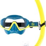 Ensemble de masques de plongée et de snorkeling aqua lang vita, essence/jaune