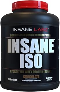 Poudre de protéine de lactosérum iso insan labs, contenant 25 g d'isolat