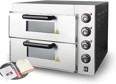 Four électrique commercial, deux couches, haute capacité, contrôle indépendant de la température, minuterie