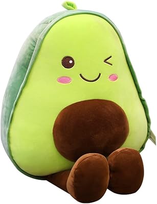 15.7" oreiller en peluche en forme d'avocat oreiller doux cadeau de jouet d'avocat