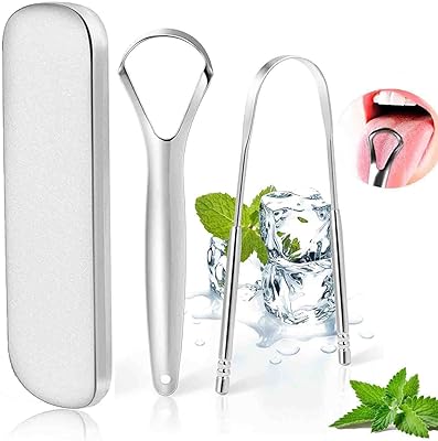 Gratte-langue ali avec étui de voyage - paquet de 2 - outil de soin de la langue professionnel réutilisable en acier inoxydable de qualité médicale pour l'hygiène buccale et l'haleine fraîche, adultes et enfants. DIAYTAR COTE D'IVOIRE est une boutique en ligne qui se démarque par sa large gamme de produits et ses services de livraison rapides. Les clients peuvent choisir parmi plus de 300 000 références de produits, y compris des produits locaux et internationaux. La boutique est également connue pour ses offres spéciales et ses promotions régulières.