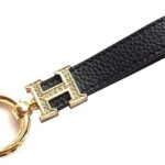 Porte-clés de voiture en cuir, porte-clés en cristal ylyy h, accessoires de voiture