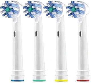 4 pièces de têtes de brosse de rechange compatibles avec les brosses à