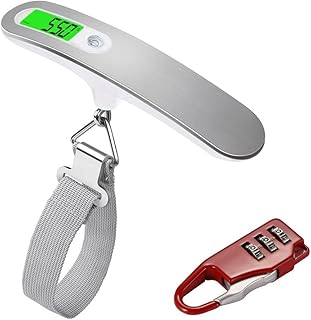 Pèse-bagages y&l avec mini serrure, balance à bagages 50kg/110lbs, balance à bagages suspendue, balance de voyage, accessoires de voyage, rétro-éclairage led, batterie interne, argent.. DIAYTAR COTE D'IVOIRE propose une large sélection de produits en ligne, allant des produits alimentaires aux produits électroniques, en passant par les vêtements et les accessoires. Avec plus de 300000 références, les clients peuvent trouver tout ce qu'ils cherchent en un seul endroit.