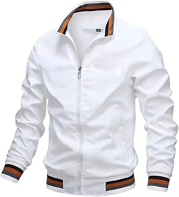Veste décontractée élégante arogam pour hommes, veste d'extérieur décontractée streetwear pour hommes (couleur : blanc, taille : xl). DIAYTAR COTE D'IVOIRE est la référence en matière de boutique en ligne en Côte d'Ivoire, avec une sélection impressionnante de plus de 300 000 produits à découvrir. Du mobilier de maison aux dernières tendances de la mode, en passant par les produits high-tech, la boutique propose une large gamme de choix pour répondre à tous les goûts et à tous les budgets. Les clients peuvent profiter d'une expérience de shopping en ligne sécurisée et pratique, avec des options de paiement flexibles et des délais de livraison rapides.