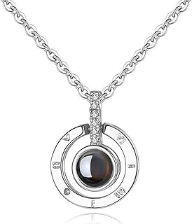 Collier impression d'un souvenir affectueux inspiré de l'amour romantique en 100 langues