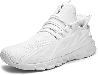Chaussures de course décontractées à enfiler pour hommes, baskets plates respirantes pour la marche,