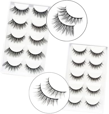 Pack de 10 paires de faux cils 3d d'apparence naturelle, faux cils naturels pour femmes, maquillage réutilisable, faux cils doux d'aspect naturel, 2 styles assortis.. Avec une offre de plus de 300000 références, DIAYTAR COTE D'IVOIRE couvre presque tous les besoins de ses clients. Elle se distingue par sa capacité à offrir des produits de qualité à des prix compétitifs, ce qui en fait une destination préférée pour les achats en ligne en Côte d'Ivoire.