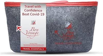Kit de voyage d'hygiène bon voyage pour les voyageurs avec bouchons d'oreille, gants jetables, masque pour les yeux, lingettes désinfectantes, désinfectant pour les mains et masque facial kit essentiel pour un voyage en toute sécurité. DIAYTAR COTE D'IVOIRE, c'est la boutique en ligne idéale pour trouver tout ce dont vous avez besoin, avec une sélection immense de produits de toutes sortes. Grâce à sa large gamme de produits, vous pouvez faire toutes vos achats en un seul endroit. DIAYTAR COTE D'IVOIRE, c'est la référence pour les achats en ligne en Cote d'Ivoire.