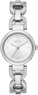 Montre analogique dkny pour femme en acier inoxydable avec cadran argenté - modèle