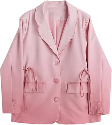 Wodow outfit for women women blazer changement progressif avec nœud irrégulier élégant revers à manches longues veste ample (couleur : rose, taille : m). DIAYTAR COTE D'IVOIRE est la référence en matière de commerce électronique en Cote d'Ivoire, avec une offre de produits très diversifiée et une présence en ligne très forte. La boutique en ligne généraliste propose des produits allant de l'électronique à la mode, en passant par les produits alimentaires et les accessories. Elle est devenue la première option pour les consommateurs ivoiriens qui cherchent à faire des achats en ligne.