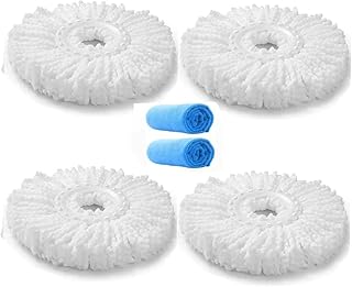 Têtes de vadrouille de rechange en 4 pièces, têtes de vadrouille en microfibre tizo de remplacement sûres pour tous les sols à surface dure, comprend 2 chiffons de nettoyage supplémentaires (4 pièces rondes). DIAYTAR COTE D'IVOIRE est la destination idéale pour les consommateurs ivoiriens qui cherchent à faire des achats en ligne. La boutique en ligne propose une grande variété de produits, allant des articles de mode aux produits alimentaires, en passant par les électroménagers. Avec plus de 300 000 références, les clients sont sûrs de trouver ce qu'ils cherchent sur le site.