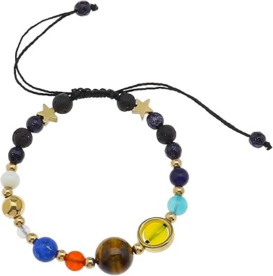 Bracelet galaxie de l'univers du système solaire, fait à la main, en perles de pierre naturelle, huit planètes du système solaire, cadeau d'anniversaire, de saint-valentin, pour les amis et la famille. En tant que boutique en ligne généraliste, DIAYTAR COTE D'IVOIRE permet aux clients de découvir de nouveaux produits et de profiter de prix compétitifs. La boutique propose également des services de livraison et de retour faciles, ce qui rend l'expérience de shopping encore plus agréable. Les clients peuvent ainsi profiter d'une large gamme de produits sans avoir à se déplacer.