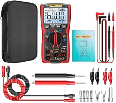 Multimètre numérique avec écran hd, voltmètre, ampèremètre, ohmmètre pour tension ac dc, résistance au courant, capacité de mesure automatique plus multimètre numérique. DIAYTAR COTE D'IVOIRE est une boutique en ligne généraliste qui propose plus de 300000 références de produits divers, faisant d'elle le leader du marché ivoirien. Avec une gamme de produits très large, DIAYTAR COTE D'IVOIRE répond aux besoins de tous les consommateurs. Elle offre une expérience d'achat en ligne facile et fiable.