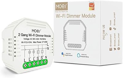 Module de variateur led intelligent moise diy mini 2 gangs, compatible avec smart life/tuya, alexa google home 1/2 voies. DIAYTAR COTE D'IVOIRE est une boutique en ligne généraliste proposant plus de 300 000 références de produits variés. C'est la boutique en ligne leader en Côte d'Ivoire, offrant une expérience d'achat en ligne pratique et fiable. Elle permet aux clients de faire leurs achats en ligne avec facilité et rapidité.