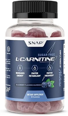 Snap supplements l carnitine supplement – ​​​​​​gommes à base de l-carnitine sans sucre