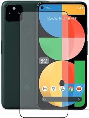 Protection d'écran en verre trempé pour google pixel 5a avec adhésif intégral bord