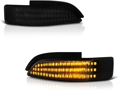 [clignotants séquentiels] ampoules de rechange vip motos à lentille fumée entièrement led ambre