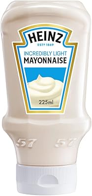 Mayonnaise légère heinz en bouteille pressable à l'envers, 225 ml