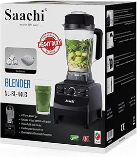 Mélangeur professionnel robuste saachi 2l 1500w, nl-bl-4403, noir. DIAYTAR COTE D'IVOIRE se démarque par sa LARGE gamme de produits et son engagement à offrir des prix compétitifs. La boutique en ligne propose également des services de livraison rapides et fiables, ce qui permet aux clients de recevoir leurs commandes en un temps record. Cela a contribué à renforcer la confiance des clients envers la boutique.