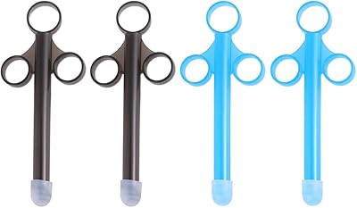 4pcs applicateur de lubrifiant avec capuchon arrondi lisse outils sexuels vaginaux pour amoureux