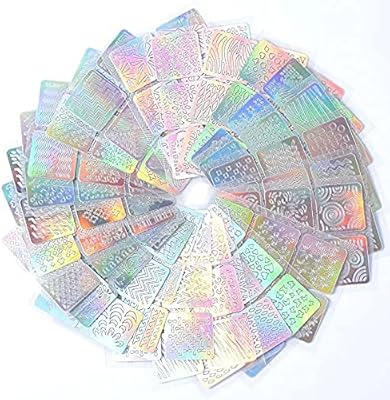 24 feuilles d'autocollants creux pour nail art, transfert d'image en vinyle 3d, kit