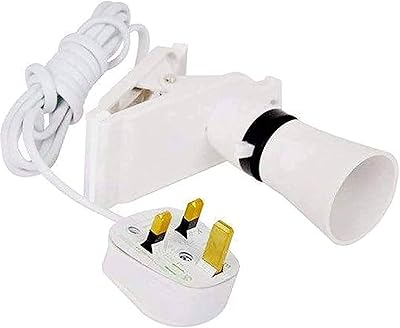 Support de lampe de bureau à clip de prise britannique (lot de 2)