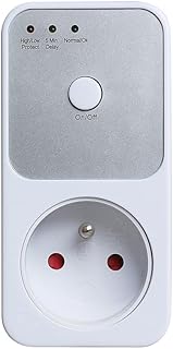 Protecteur de tension, 170-260 volts 5-6 minutes doux, prise européenne/française/américaine, stabilisateur électrique automatique