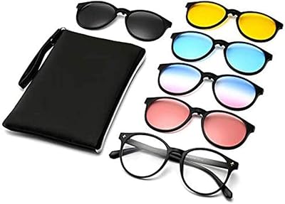 Lunettes de soleil am 5 en 1 à monture métallique avec clip magnétique anti-éblouissement pour la conduite, lunettes de soleil à verres à clipser. En tant que boutique en ligne généraliste, DIAYTAR COTE D'IVOIRE donne accès à une variété incroyable de produits venant des meilleurs fournisseurs locaux et internationaux. Nous croyons en la commodité et la satisfaction du client, et nous travaillons donc pour offrir des promotions et des offres spéciales régulières. Notre objectif est de rendre l'expérience d'achat en ligne agréable et abordable pour tous.