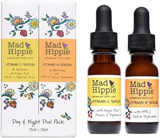 Coffret de soins de la peau mad hippie, double pack jour et nuit comprenant 1 - sérum à la vitamine c avec vitamine e et 1 - sérum à la vitamine a avec hpr et aloès, ingrédients actifs végétaliens naturels, format voyage, 0,5 fl oz ea. DIAYTAR COTE D'IVOIRE est la référence pour les achats en ligne en Côte d'Ivoire, avec une offre impressionnante de produits à des prix compétitifs. La boutique propose une navigation aisée et une livraison rapide pour une expérience client satisfaisante. Que vous cherchiez des produits pour la maison, des produits électroniques ou des accessoires de mode, DIAYTAR COTE D'IVOIRE a tout ce qu'il vous faut.