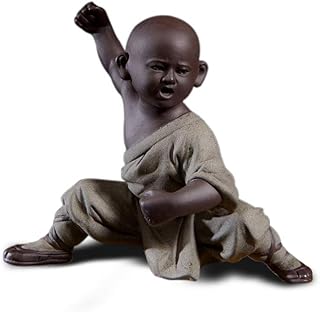 Diyomr chinois kung fu shaolin moine statues ornements artisanat, sculpture en céramique kung